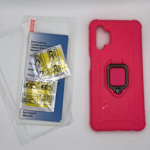 Samsung Galaxy‎ S23 Case wRing Holder Kickstand & 2 Screen Protectors